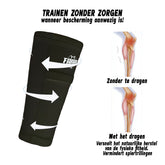 Fabbe sleeve (sok) scheenbeschermers zwart